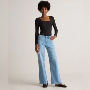 Quince Bella Stretch Wide Leg Jeans